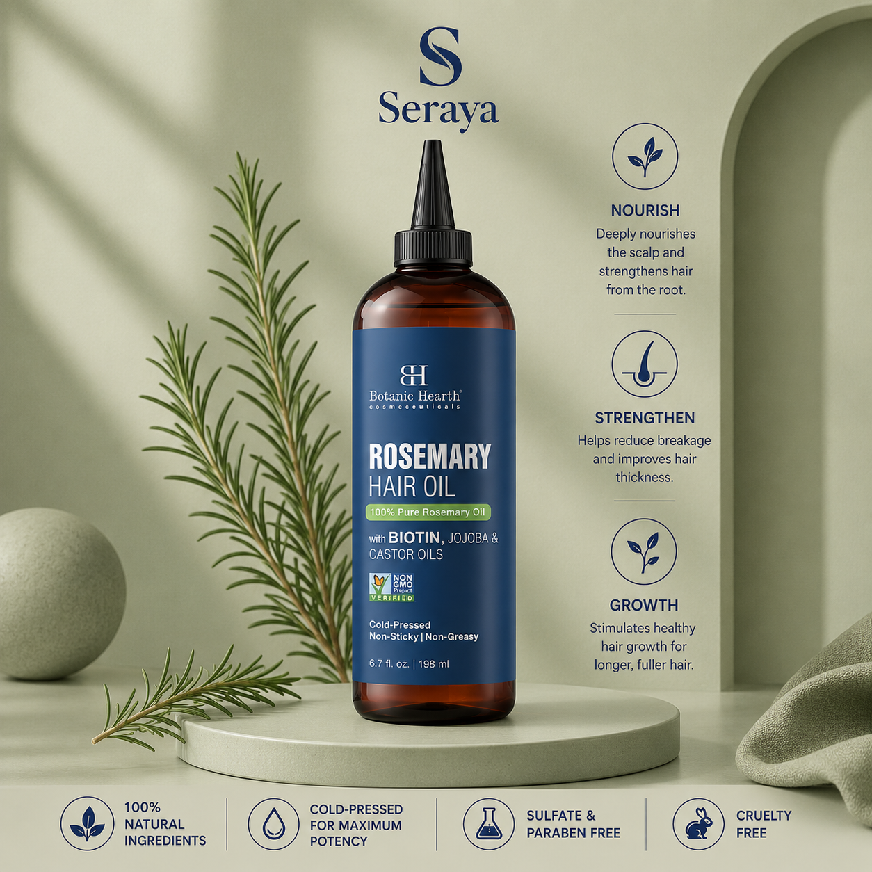 Seraya Rosemary Oil — 100ml