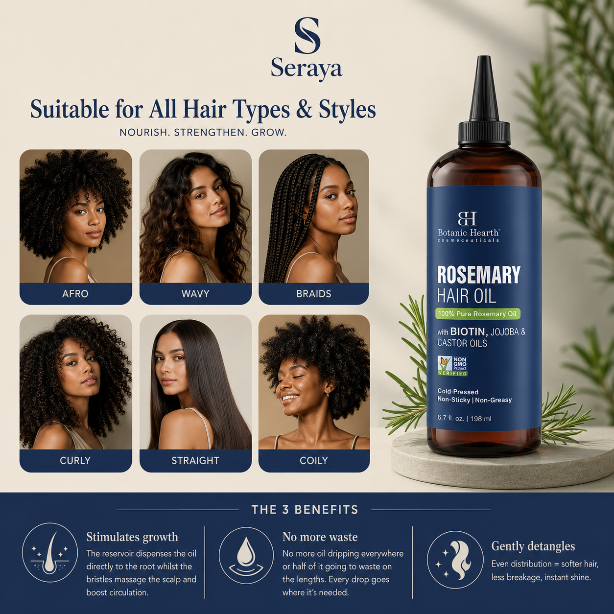 Seraya Rosemary Oil — 100ml